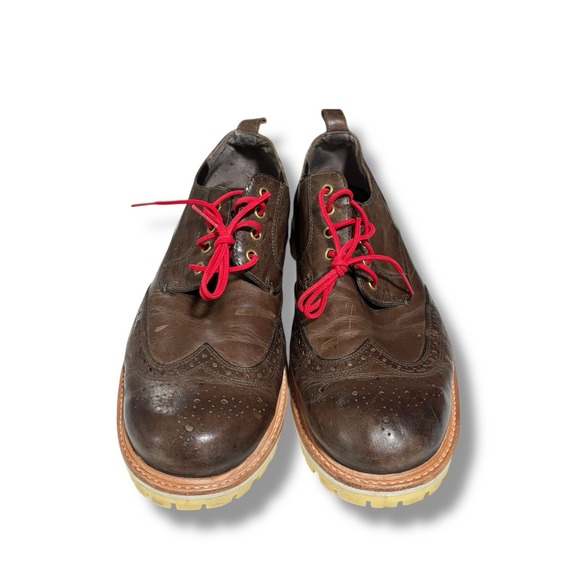 John Varvatos Wingtip Oxfords x Greenwich Vintage Co Six Lug Resole Size 11‎ - Picture 2 of 7